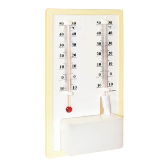 Termo-Higrômetro bulbo seco úmido