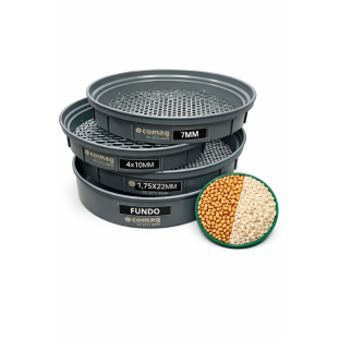 Jogo de peneiras circulares para classificação de Trigo/Arroz