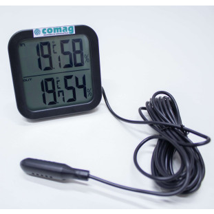 Termohigrômetro, temperatura e umidade interna e externa