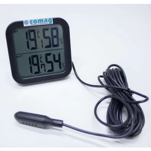 Termohigrômetro, temperatura e umidade interna e externa